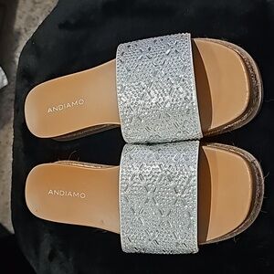 Rhinestone Slide Sandals